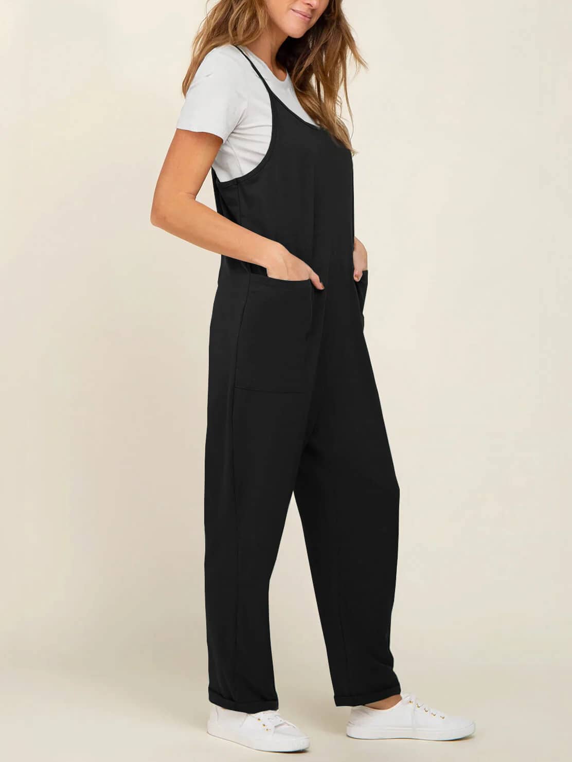 Oversized Jumpsuit Luno Black - Maternity & Postpartum