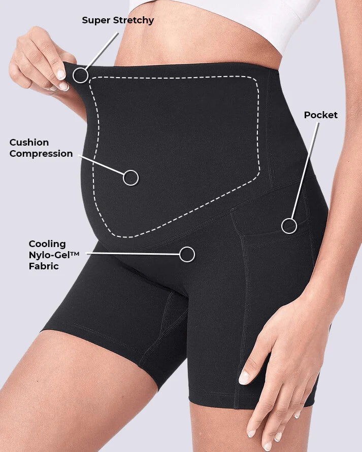 ComfortCloud 2.0 Luno - Maternity & Postpartum Biker Shorts