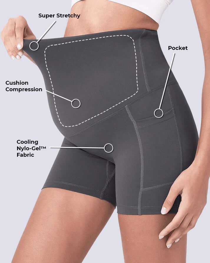 ComfortCloud 2.0 Luno - Maternity & Postpartum Biker Shorts