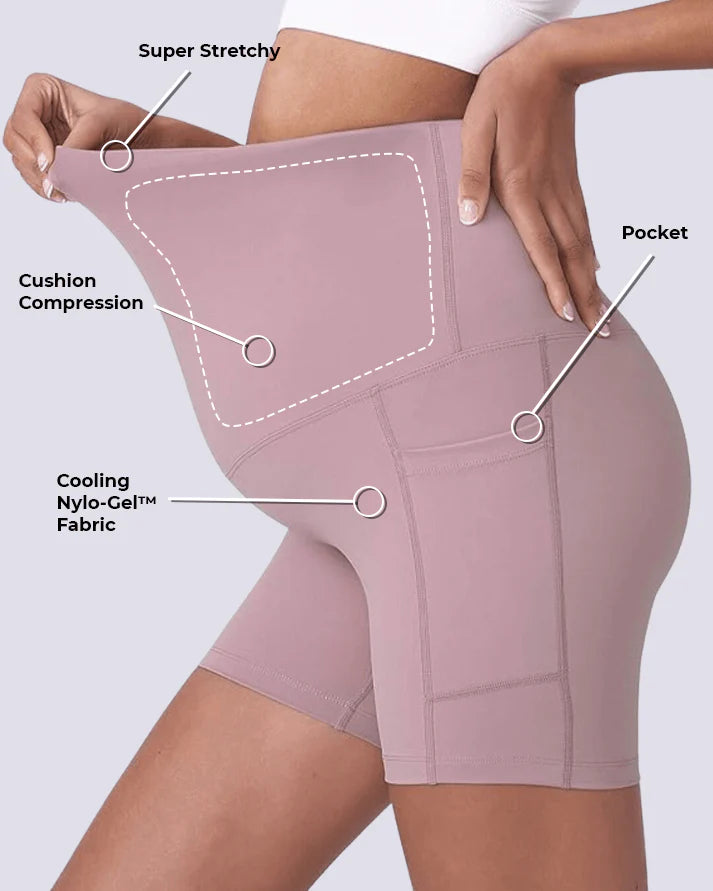 ComfortCloud 2.0 Luno - Maternity & Postpartum Biker Shorts