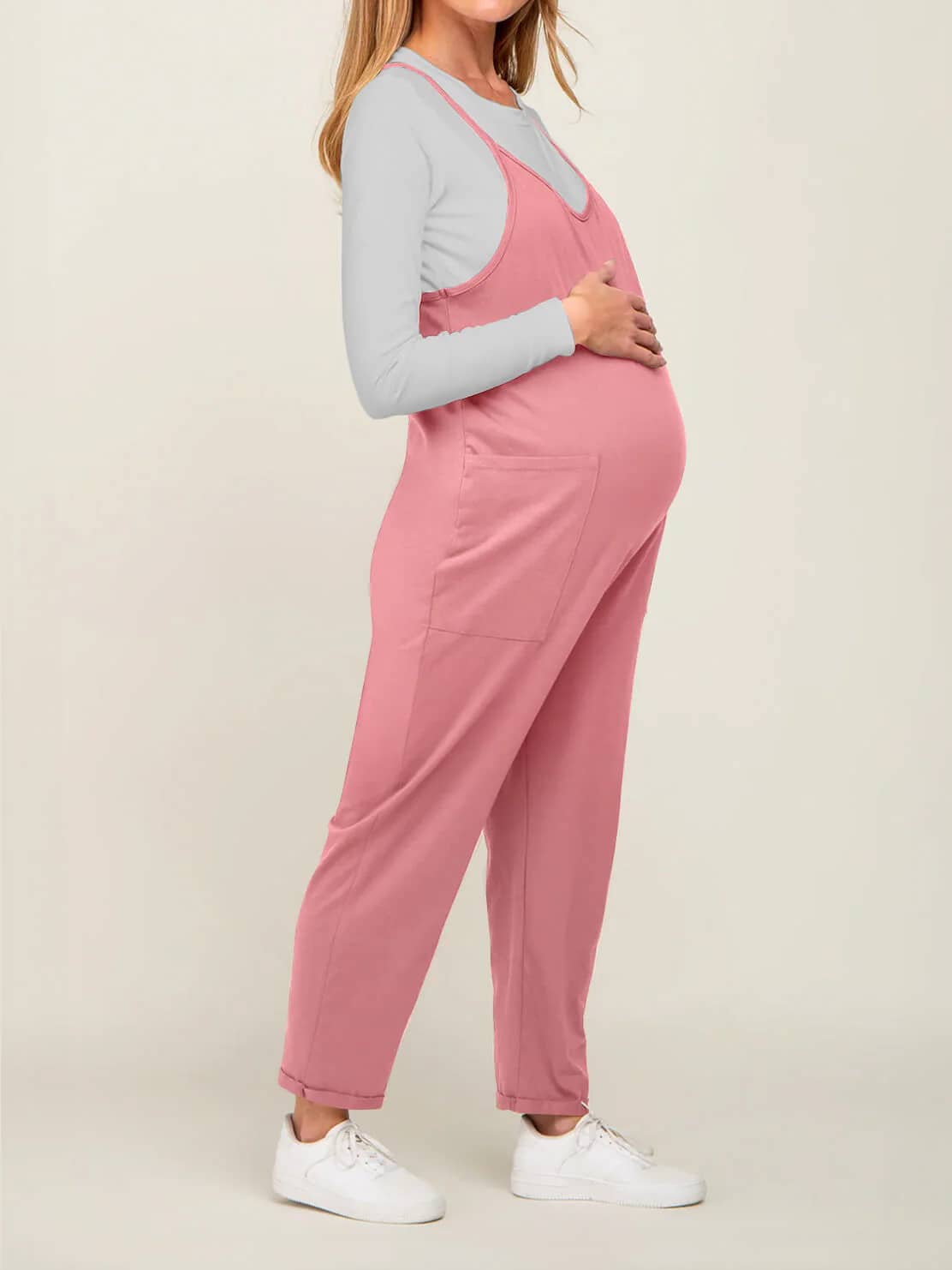 Oversized Jumpsuit Luno Pink - Maternity & Postpartum